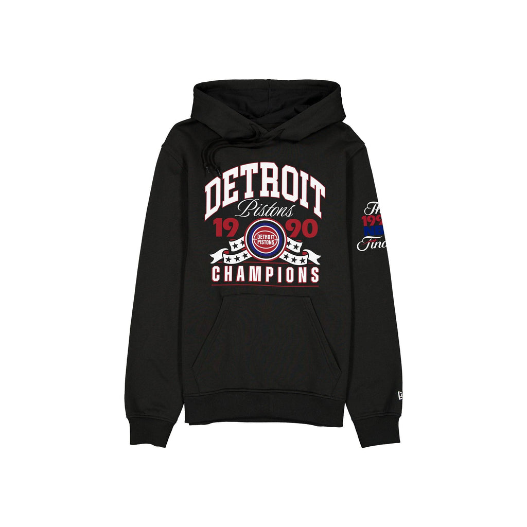 Detroit Pistons Hardwood Classics 1990 Champions Black Hoodie