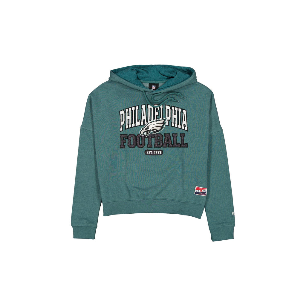 Philadelphia Eagles Throwback Women's Glitter Hoodie