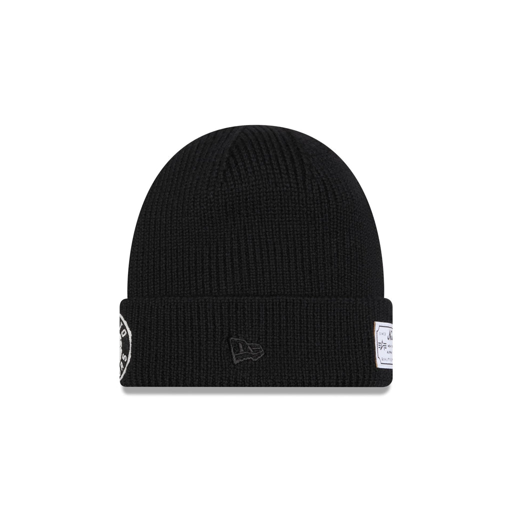 Alpha Industries x Toronto Raptors Black Cuff Knit Hat