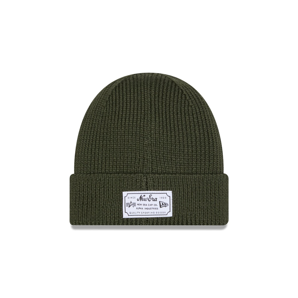 Alpha Industries x Buffalo Bills Olive Green Cuff Knit Hat