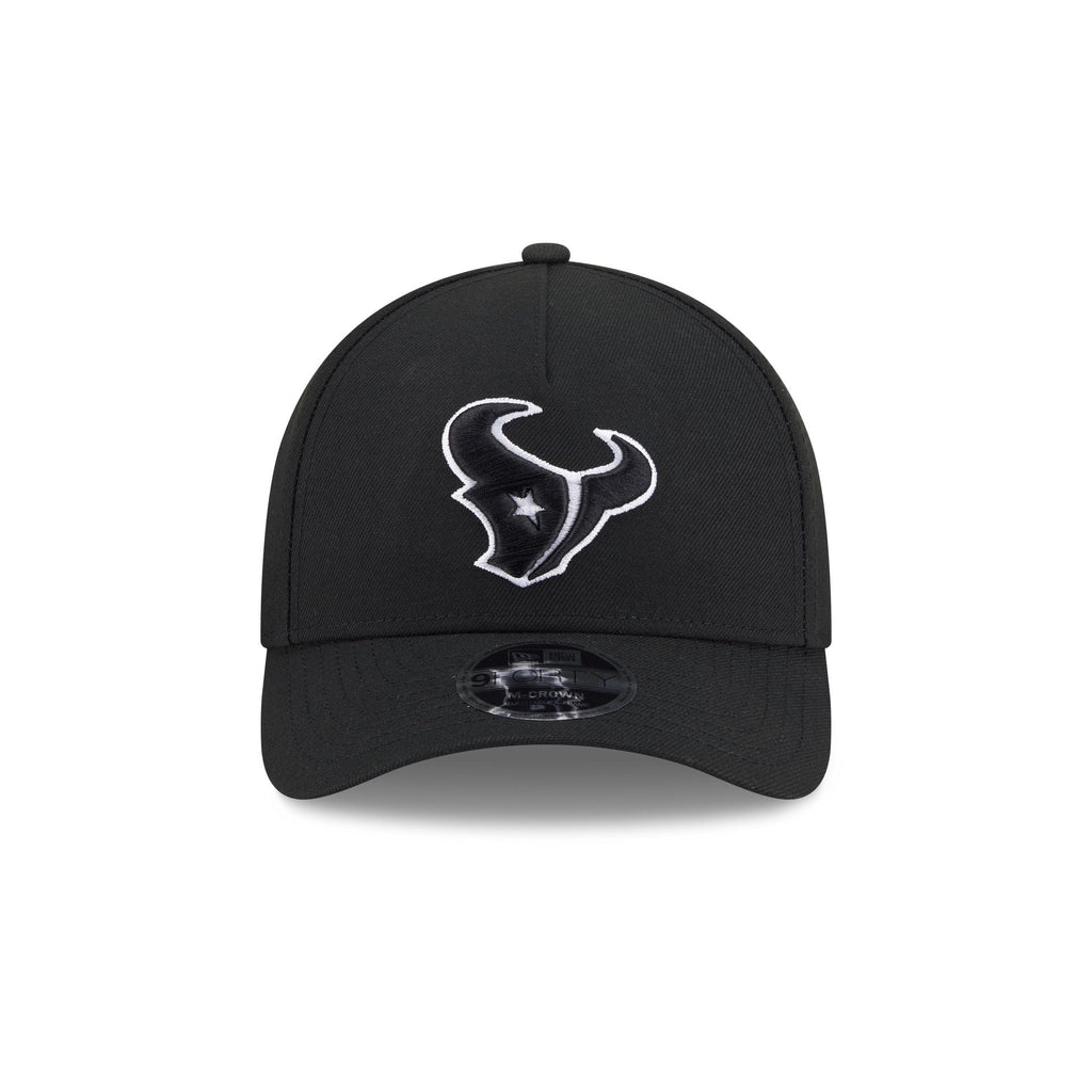 Houston Texans Black & White 9FORTY M-Crown A-Frame Snapback Hat