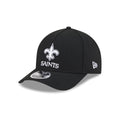 New Orleans Saints Black & White 9FORTY M-Crown A-Frame Snapback Hat