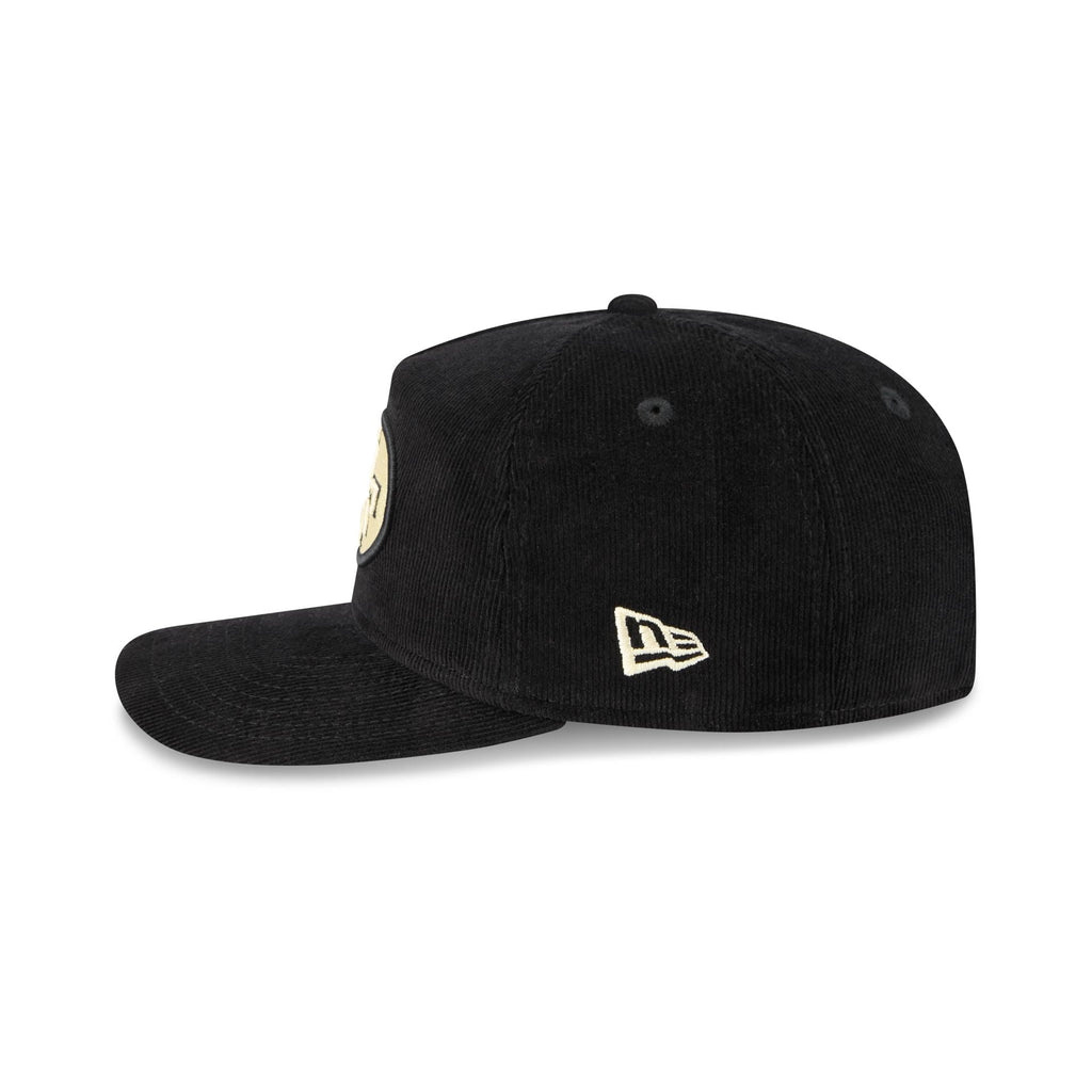 San Francisco 49ers Nostalgic Black Corduroy 19TWENTY Adjustable Hat