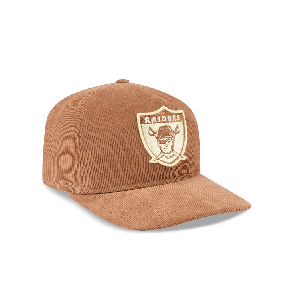 Las Vegas Raiders Nostalgic Brown Corduroy 19TWENTY Adjustable Hat