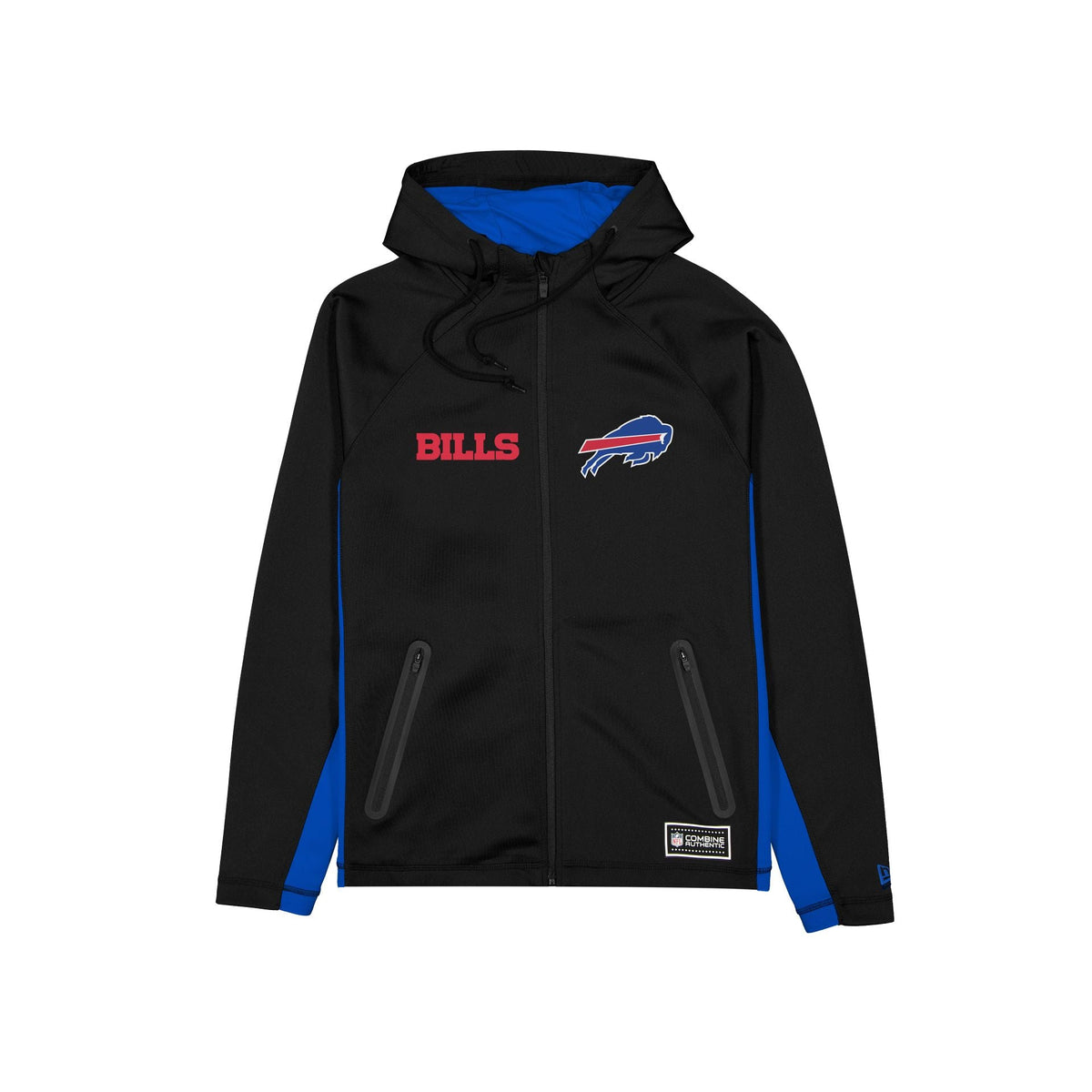 Buffalo Bills Combine Black Full-Zip Hoodie