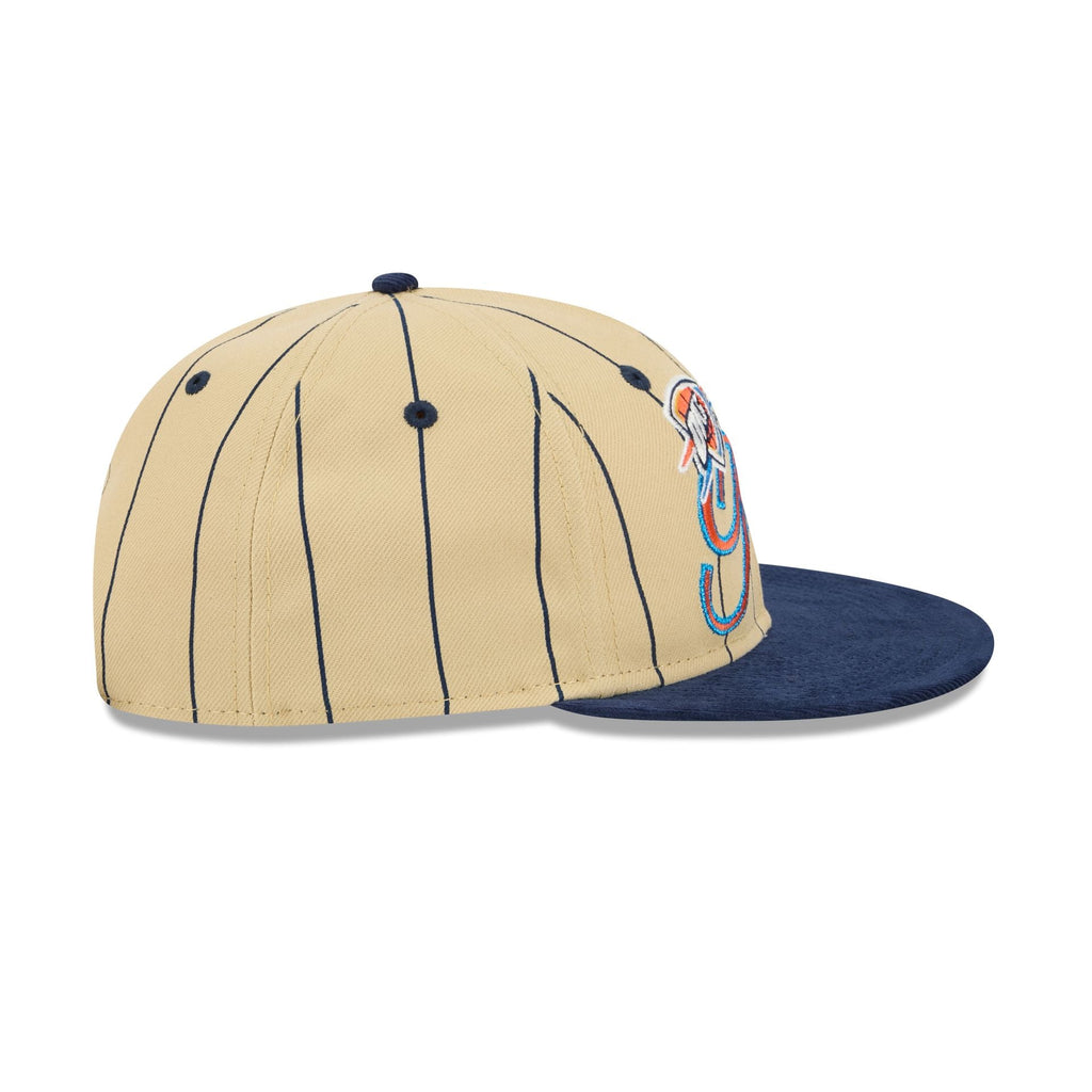Oklahoma City Thunder Pinstripe Script Retro Crown 9FIFTY Adjustable Hat