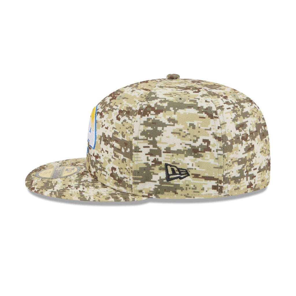 Los Angeles Rams 2025 Salute to Service Fan Gear 59FIFTY Fitted Hat