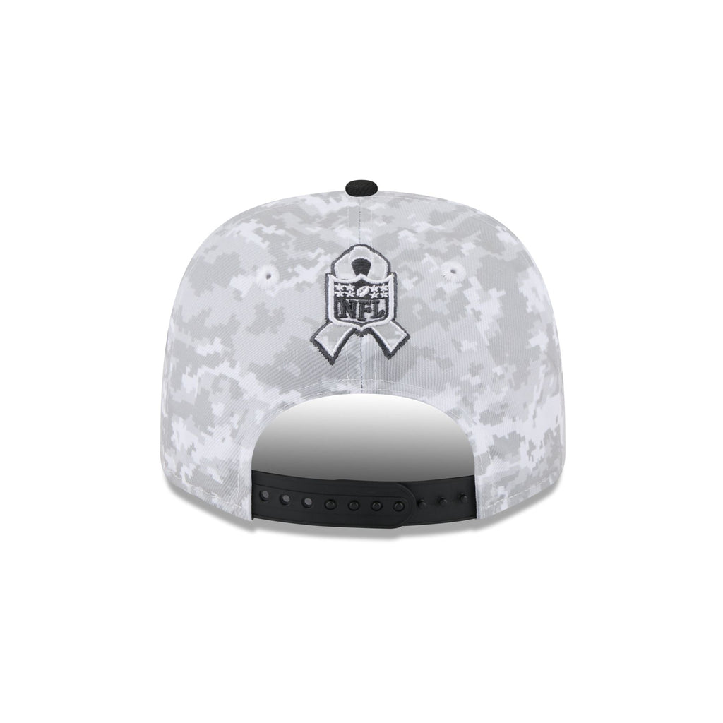 Baltimore Ravens 2025 Salute to Service Fan Gear 9SEVENTY Stretch-Snap Hat