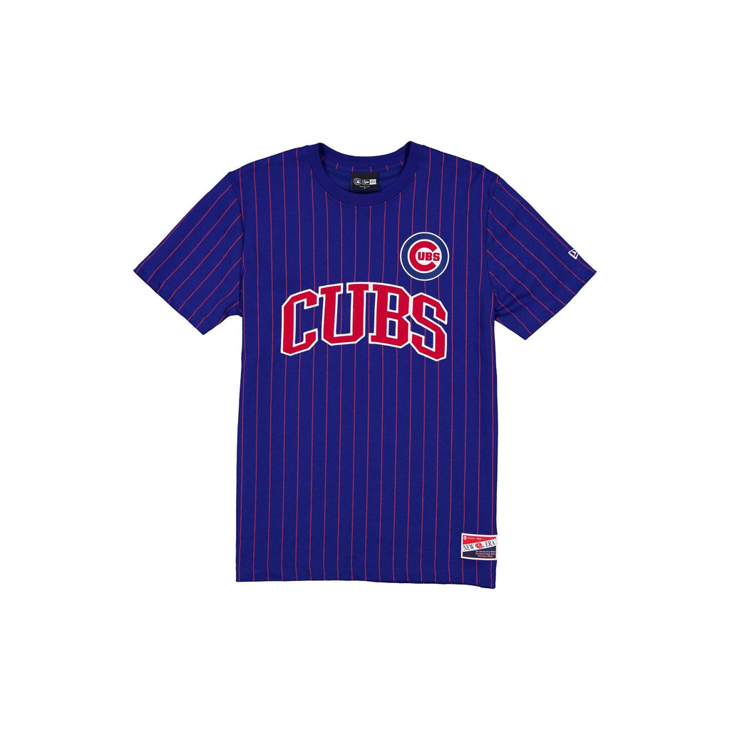 Chicago Cubs Throwback Applique Pinstripe T-Shirt