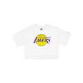 Los Angeles Lakers Summer Women's White Cropped Jersey T-Shirt