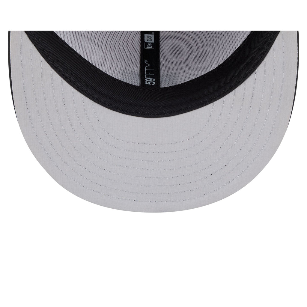 Miami Marlins 2026 Clubhouse Black & White 59FIFTY Fitted Hat