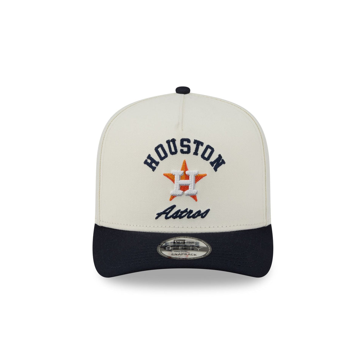 Houston Astros Arched Chrome White 9FIFTY A-Frame Snapback Hat