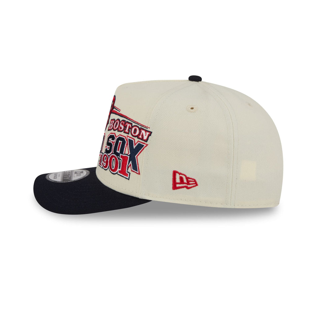 Boston Red Sox Chrome White Classic 9FIFTY A-Frame Snapback Hat
