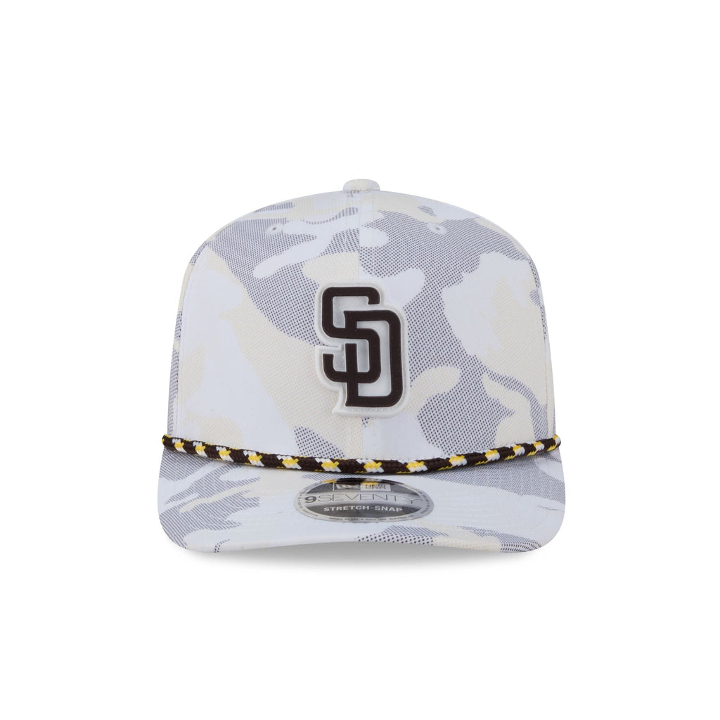 San Diego Padres White Camo Performance Rope 9SEVENTY Stretch-Snap Hat