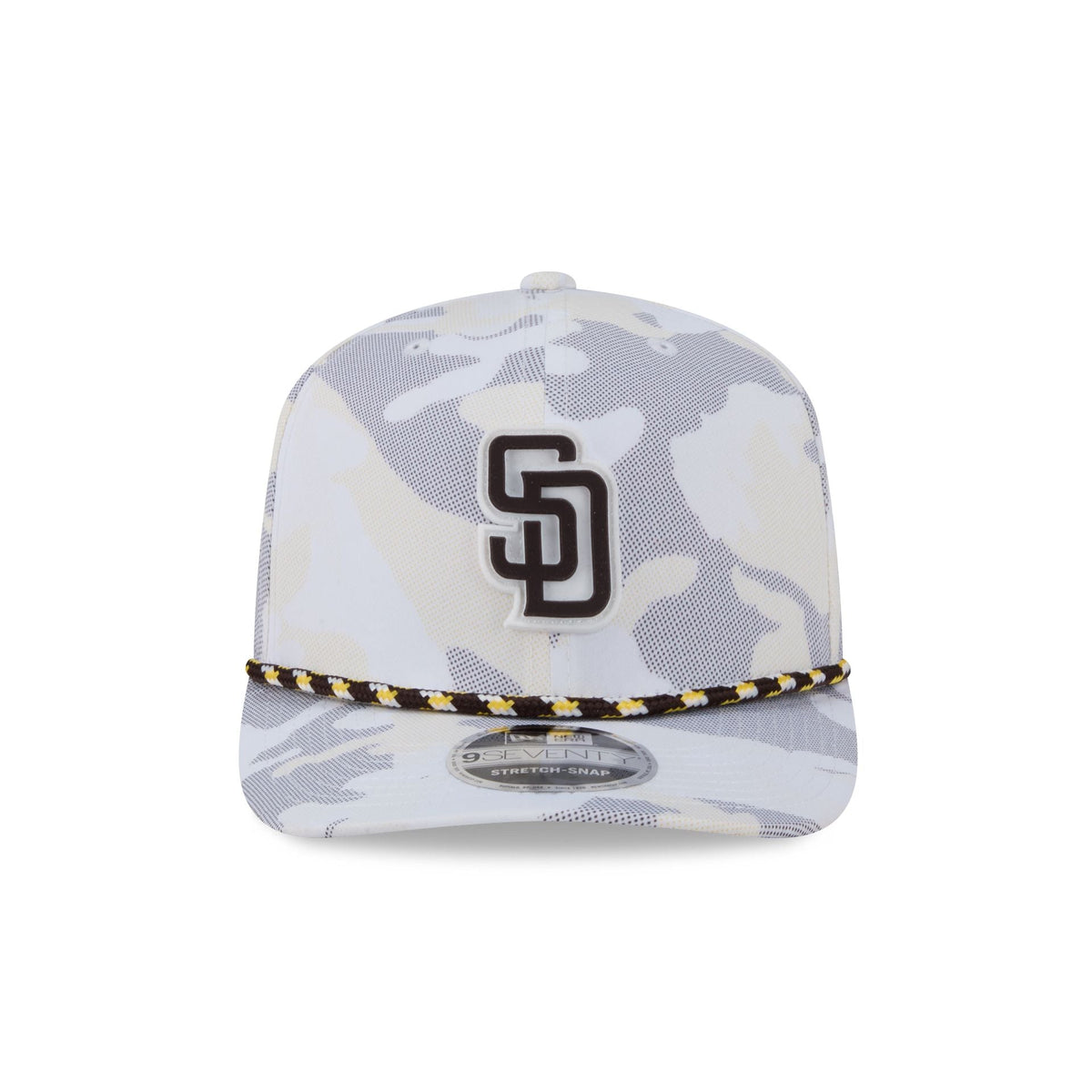 San Diego Padres White Camo Performance Rope 9SEVENTY Stretch-Snap Hat