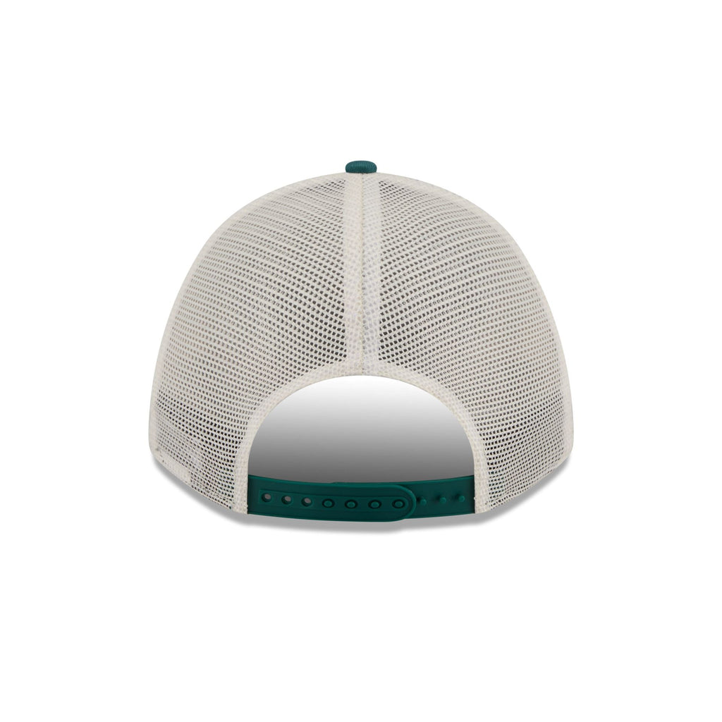 Philadelphia Eagles Retro Chrome Women's White 9FORTY M-Crown A-Frame Trucker Hat