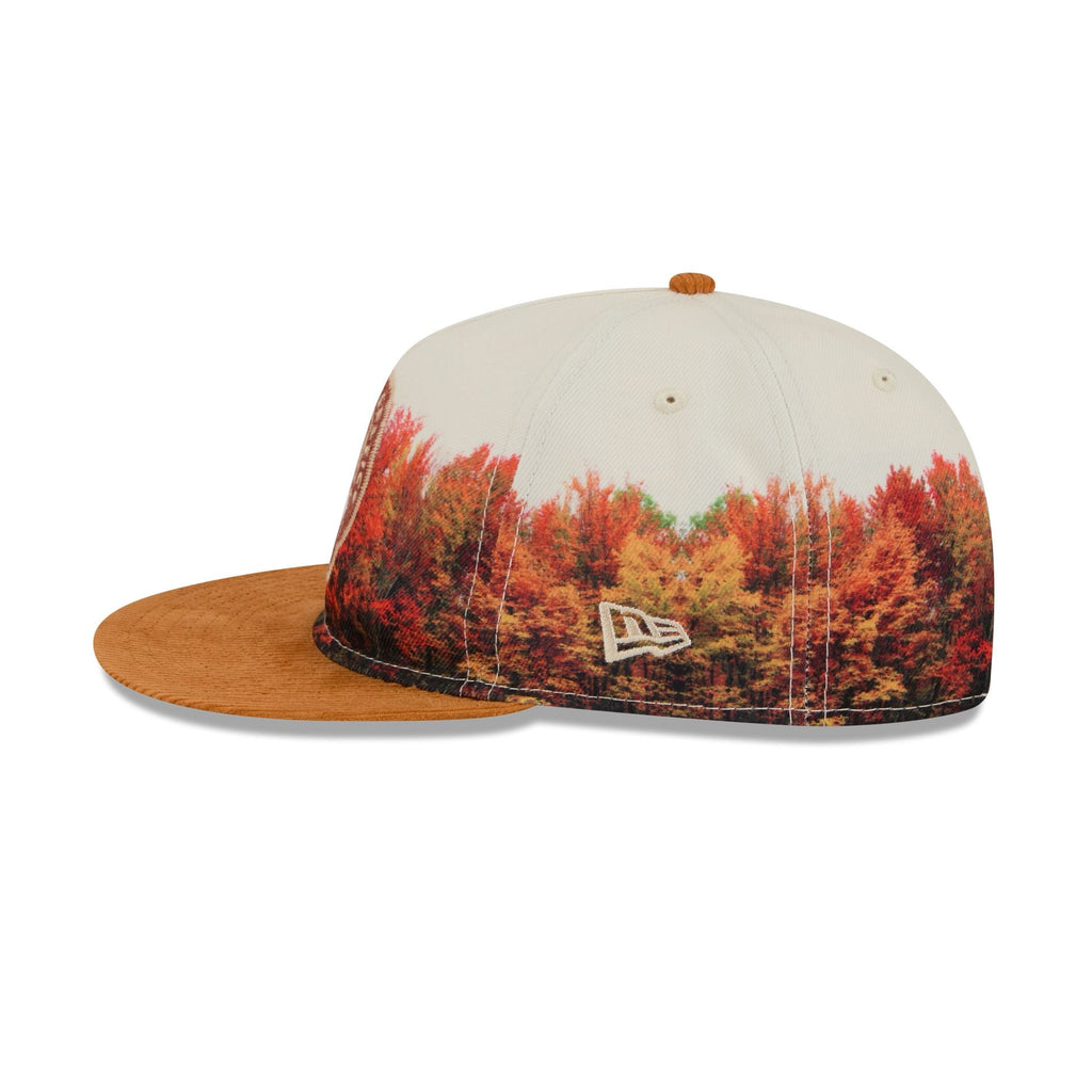 Boston Celtics Fall Forest Retro Crown 9FIFTY Adjustable Hat