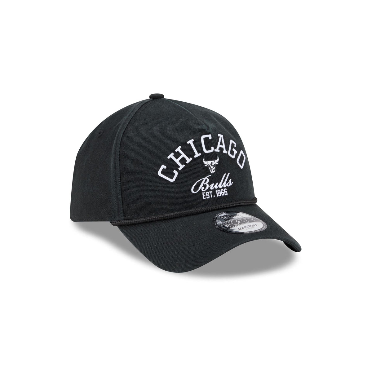 Chicago Bulls Stacked Rope 9FORTY A-Frame Snapback Hat