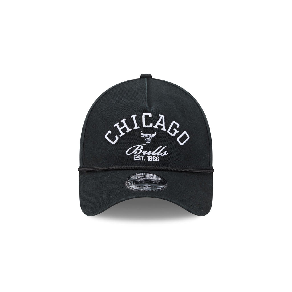 Chicago Bulls Stacked Rope 9FORTY A-Frame Snapback Hat