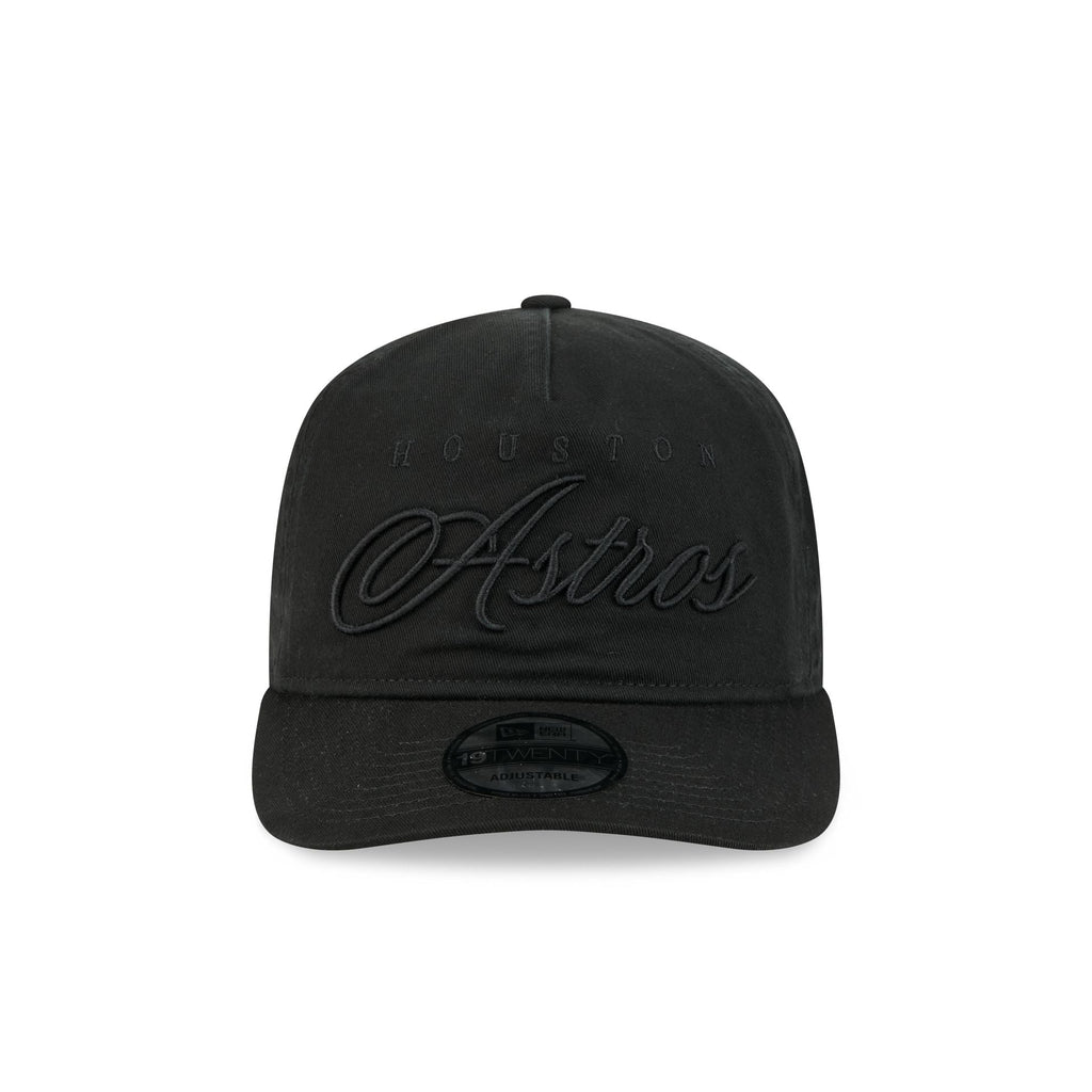 Houston Astros All Black Scripted 19TWENTY Adjustable Hat
