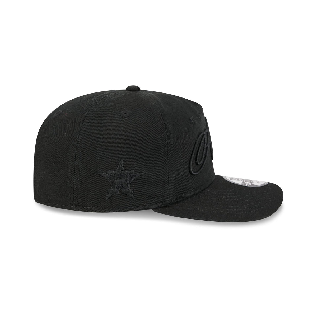 Houston Astros All Black Scripted 19TWENTY Adjustable Hat