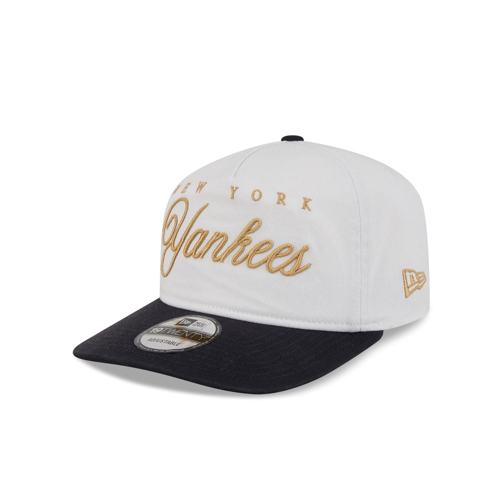 New York Yankees Gold Scripted 19TWENTY Adjustable Hat