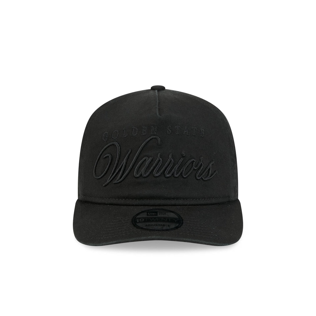 Golden State Warriors All Black Scripted 19TWENTY Adjustable Hat