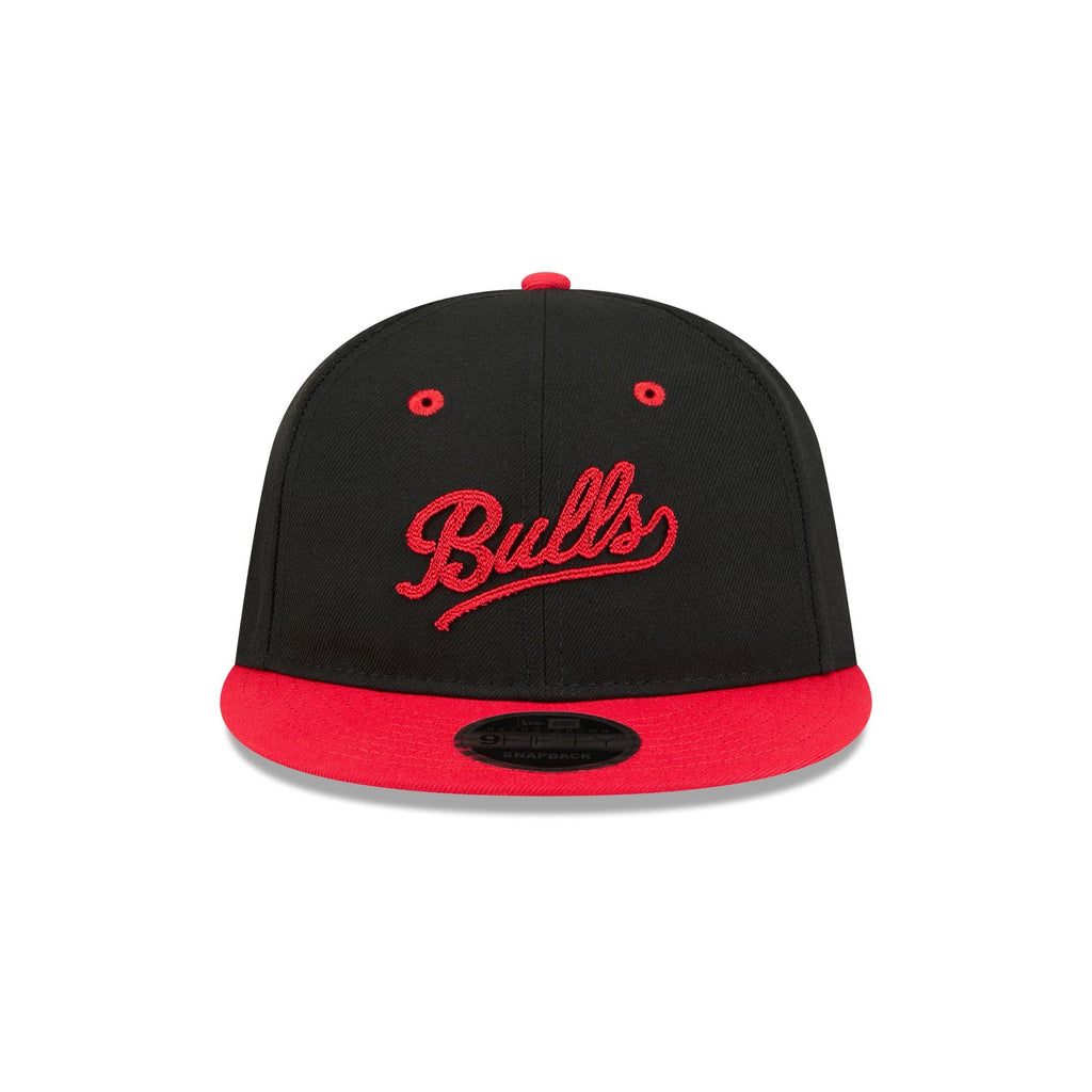Chicago Bulls Chainstitch Script Retro Crown 9FIFTY Snapback Hat