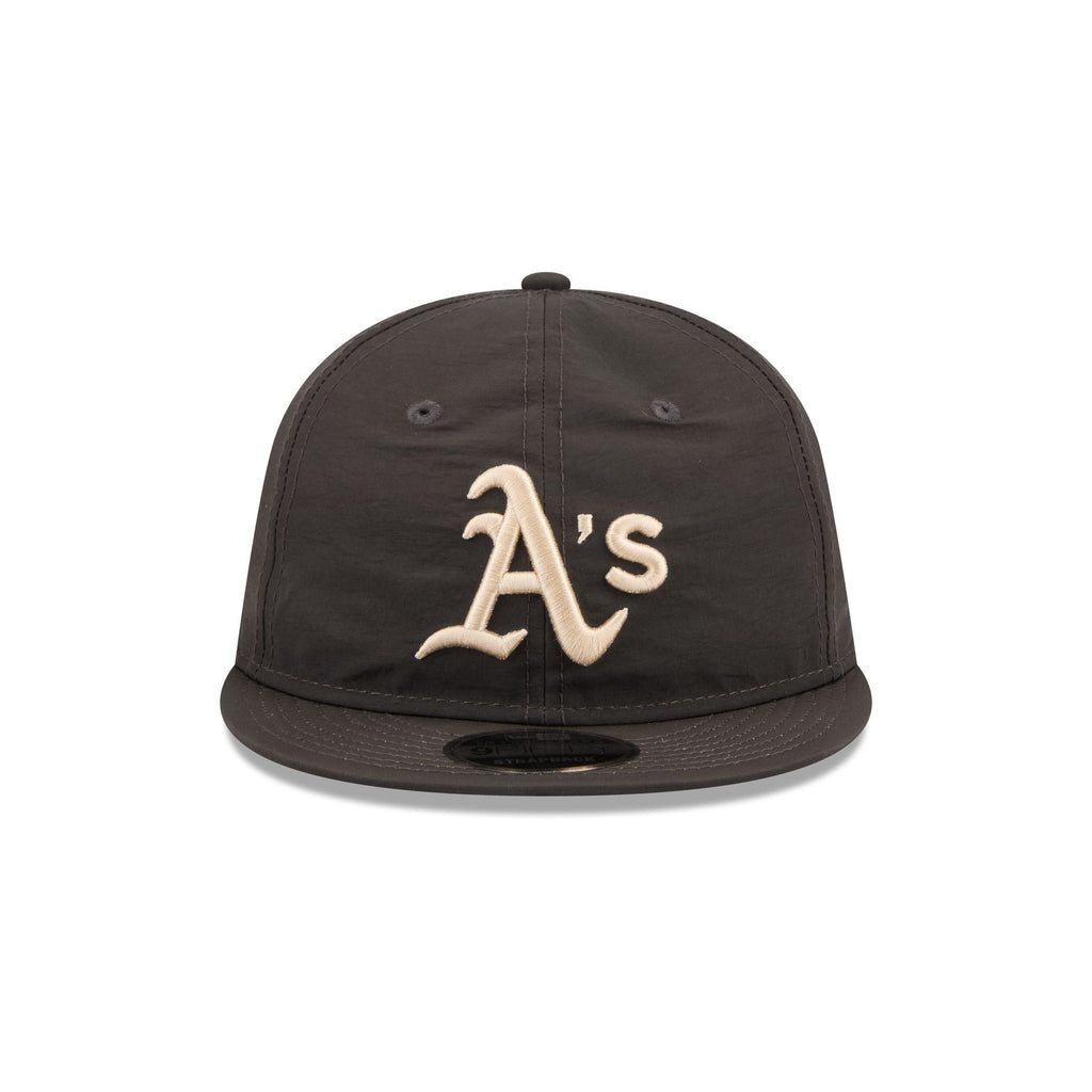 Athletics Three Looms Nylon Black Retro Crown 9FIFTY Adjustable Hat