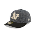 Athletics Three Looms Tweedy Cotton Black 59FIFTY Fitted Hat