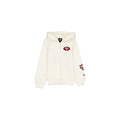 San Francisco 49ers Girls Chrome White Full-Zip Hoodie