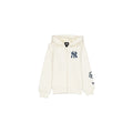 New York Yankees Girls Chrome White Full-Zip Hoodie