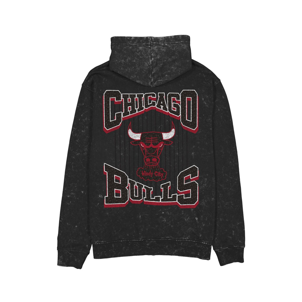 Chicago Bulls Washed Graphic Full-Zip Hoodie