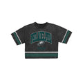 Philadelphia Eagles Women's Vintage Stripe Cropped T-Shirt