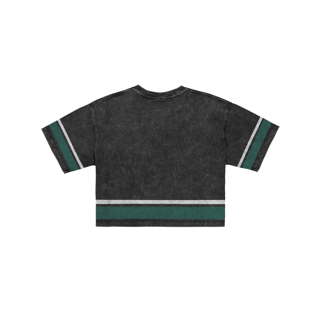 Philadelphia Eagles Women's Vintage Stripe Cropped T-Shirt