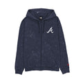 Atlanta Braves Washed Graphic Full-Zip Hoodie
