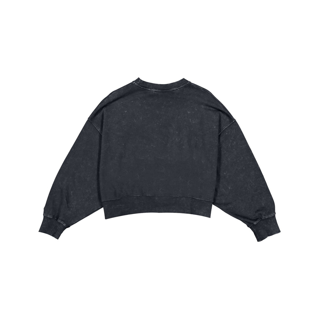 New York Yankees Women's Throwback Cropped Washed Crewneck