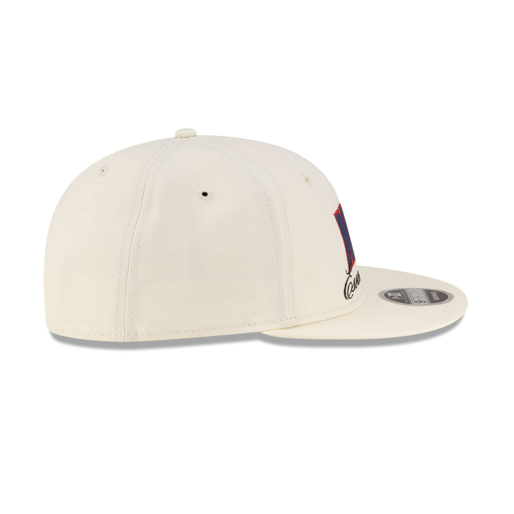 Fear of God Essentials NBA Chrome White Retro Crown 9FIFTY Snapback Hat