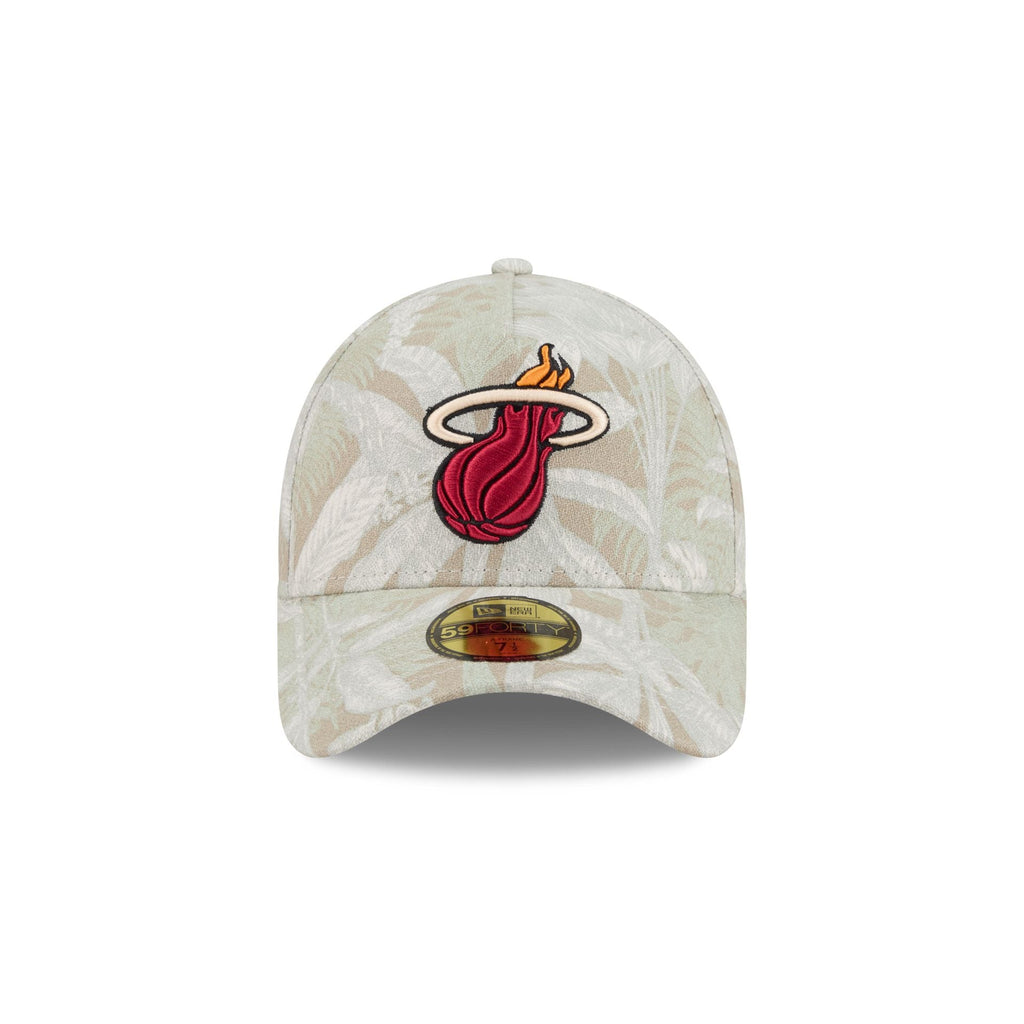 Miami Heat Three Looms Leafy Palm 59FORTY A-Frame Fitted Hat