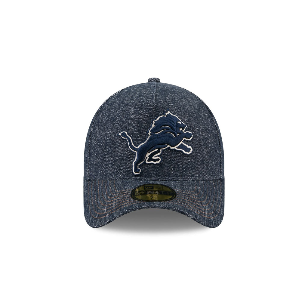 Detroit Lions Denim 59FORTY A-Frame Fitted Hat