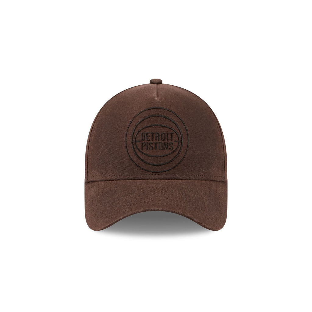 Detroit Pistons Waxed Canvas Brown 59FORTY A-Frame Fitted Hat
