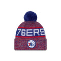 Philadelphia 76ers Tri Color Pom Knit Hat