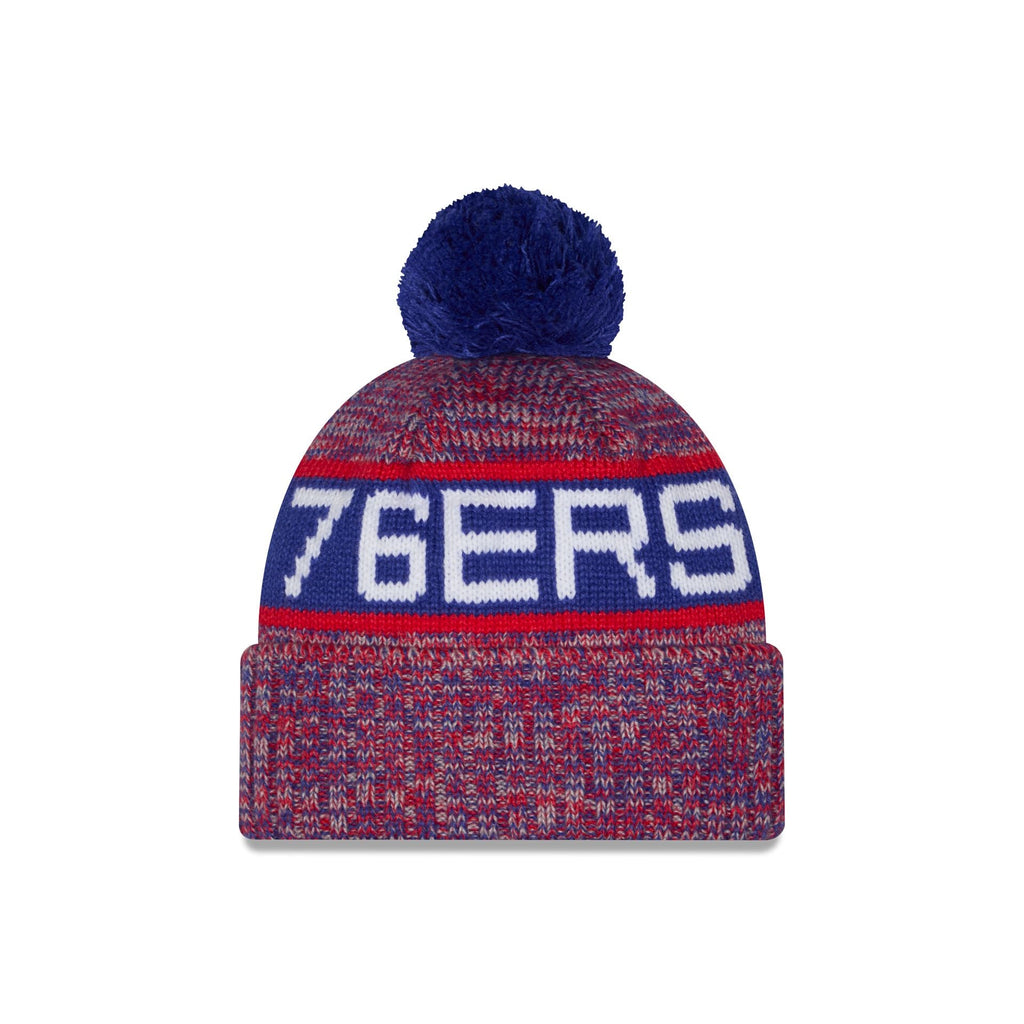 Philadelphia 76ers Tri Color Pom Knit Hat