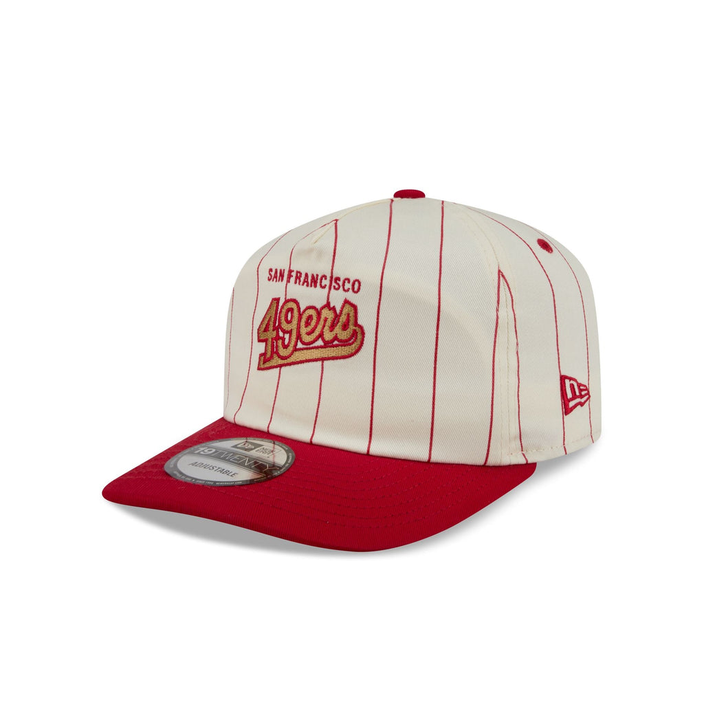San Francisco 49ers Chrome White Pinstripe 19TWENTY Snapback Hat