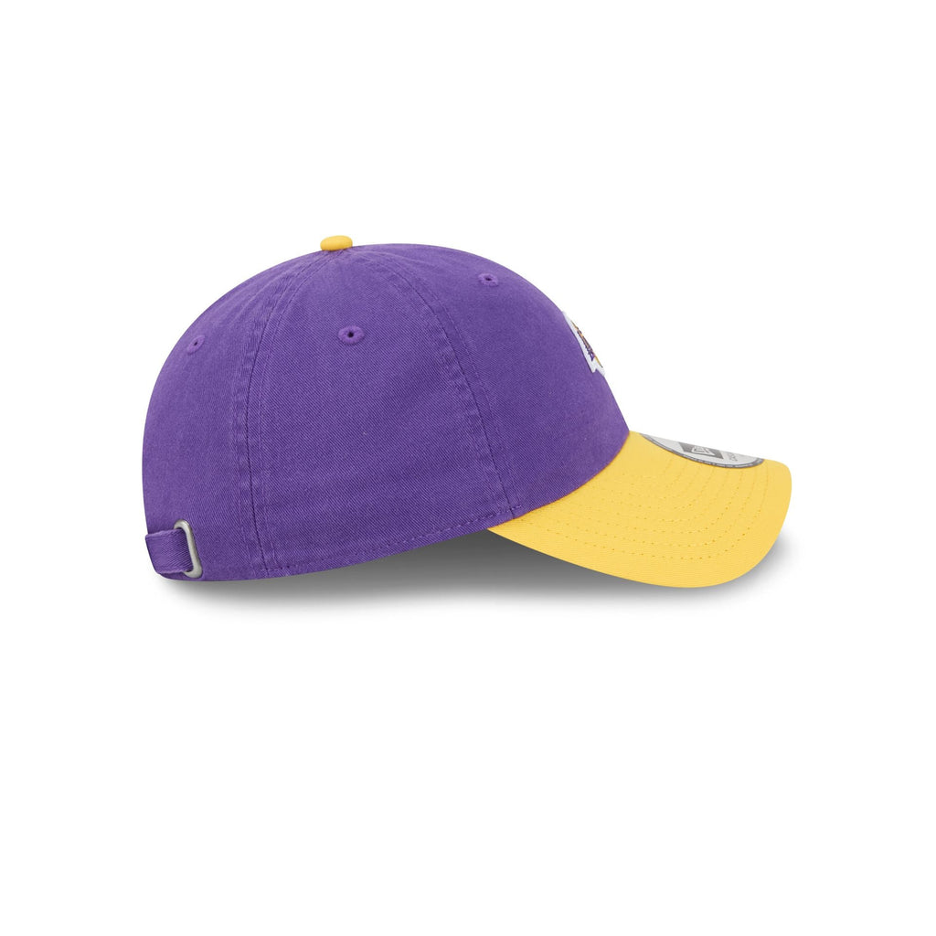 Los Angeles Lakers Mini Logo Two Tone Casual Classic Adjustable Hat