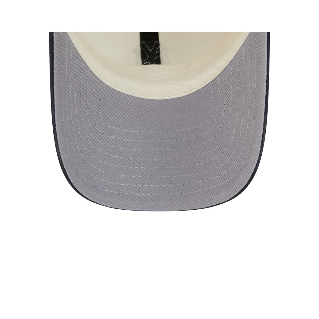 New York Yankees Mini Logo Chrome White Casual Classic Adjustable Hat