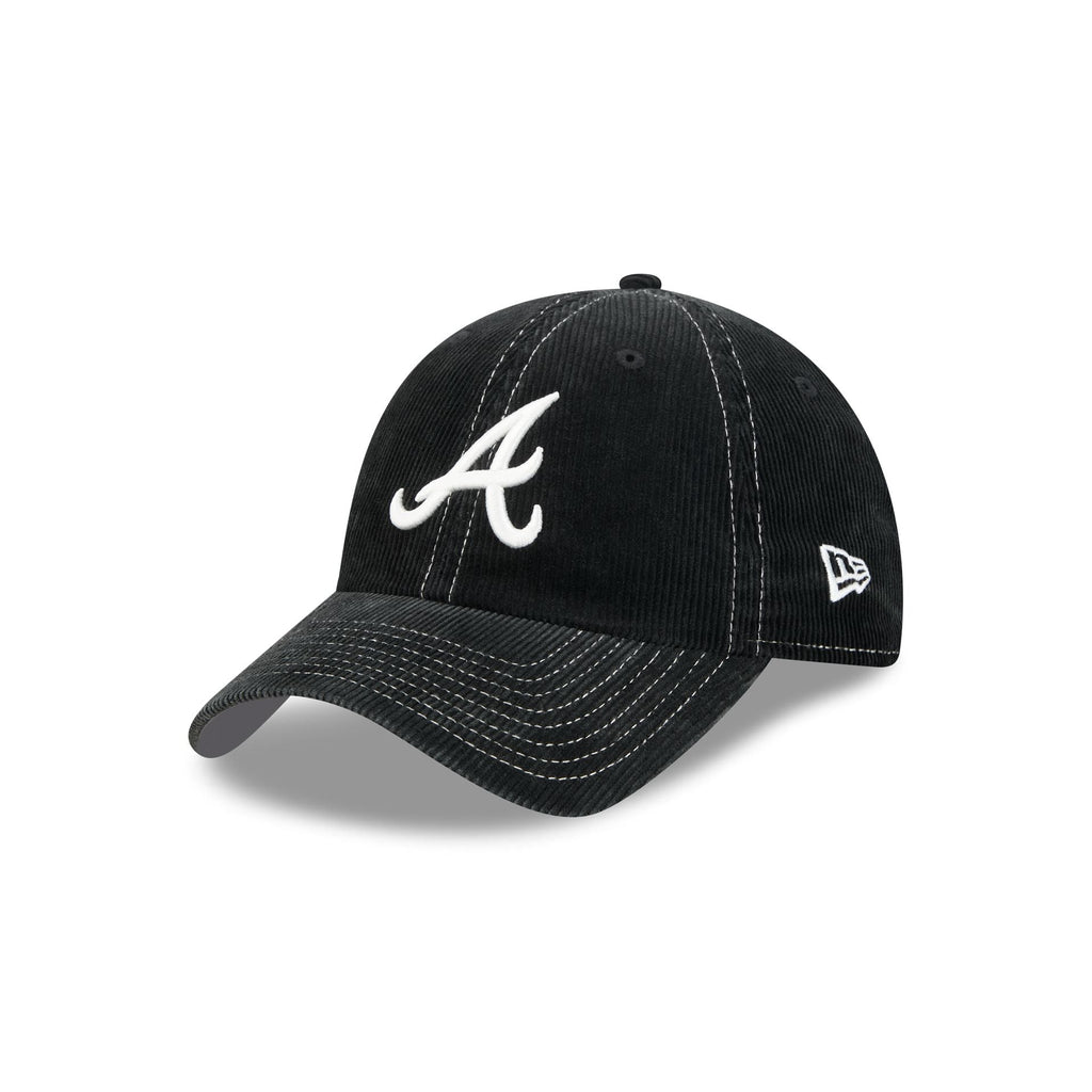 Atlanta Braves Washed Black Corduroy Casual Classic Adjustable Hat