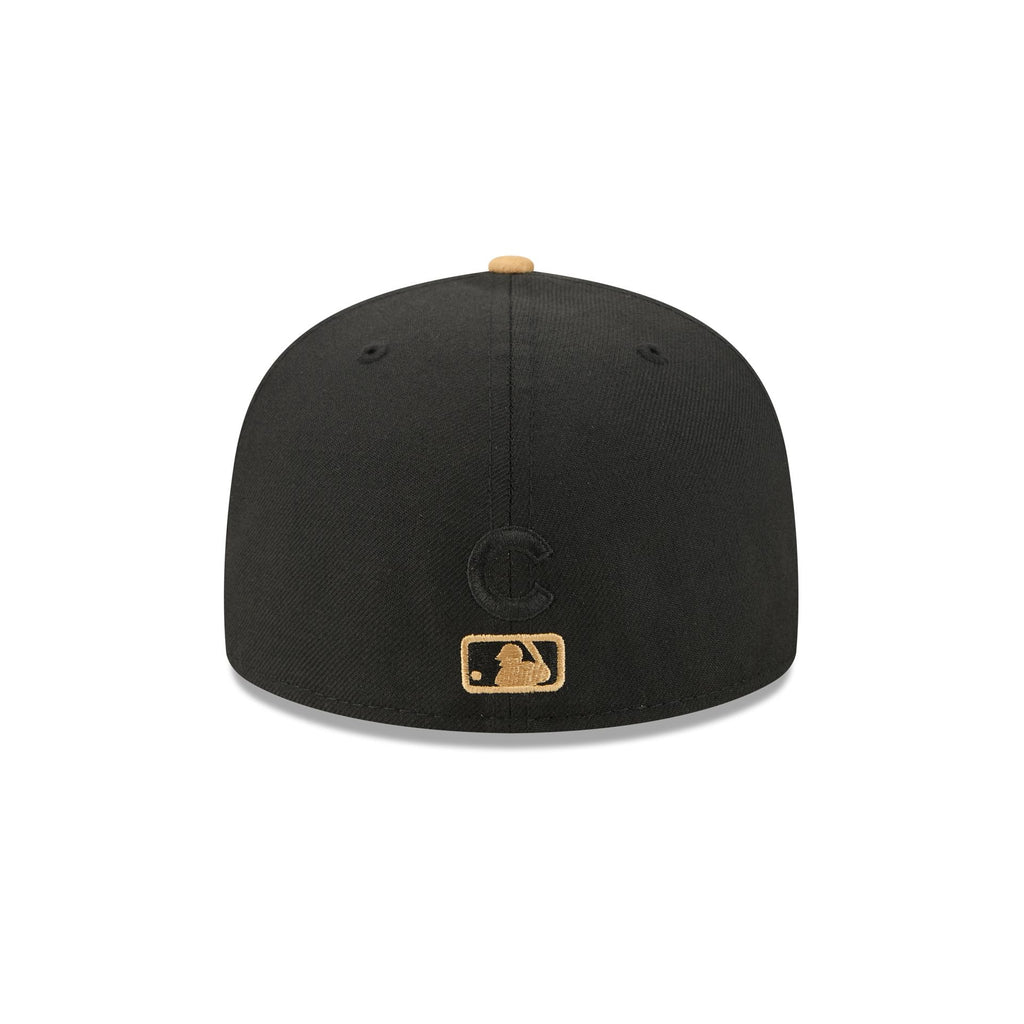 Chicago Cubs Black Wool 59FIFTY Fitted Hat