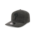 Philadelphia Phillies Black Pigment Dye 19TWENTY Snapback Hat