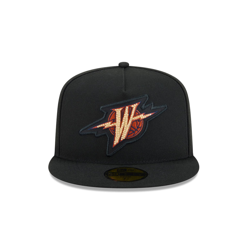 Just Caps Beaded Golden State Warriors 59FIFTY A-Frame Fitted Hat